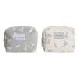 Neceser de Viaje DKD Home Decor Blanco Gris polialgodon Dinosaurio 15 x 6 x 12 cm (2 Unidades) | Epamu | Beauty Shop - Parfums, Make-up & Essentials Epamu.eu