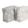 Neceser de Viaje DKD Home Decor Blanco Gris polialgodon Dinosaurio 15 x 6 x 12 cm (2 Unidades) | Epamu | Beauty Shop - Parfums, Make-up & Essentials Epamu.eu