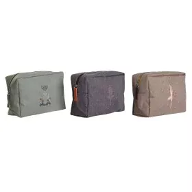 Neceser de Viaje DKD Home Decor Marrón Verde Burdeos 20 x 8 x 14 cm de DKD Home Decor, Neceseres de viaje - Ref: S3054822, Pr...