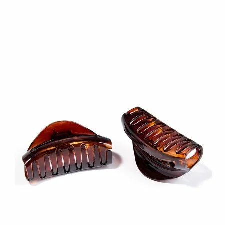 Hair clips Inca Pinza Grande Brown 2 Units | Epamu.eu | Beauty Shop - Parfums, Make-up & Essentials Epamu.eu