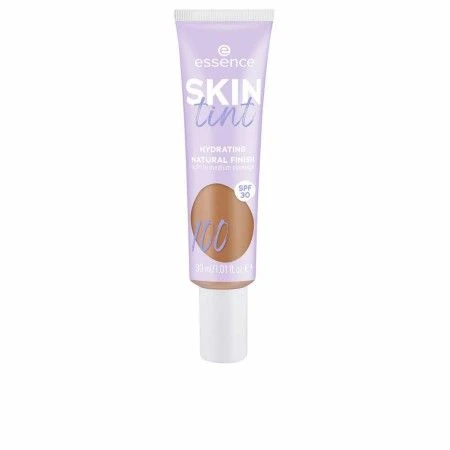 Feuchtigkeitscreme mit Farbe Essence SKIN TINT Nº 100 Spf 30 30 ml | Epamu | Beauty Shop - Parfums, Make-up & Essentials Epamu.eu