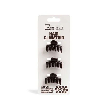 Hair clips IDC Institute ECO HAIR CLAW Dark brown 3 Pieces 3 Units | Epamu | Beauty Shop - Parfums, Make-up & Essentials Epamu.eu