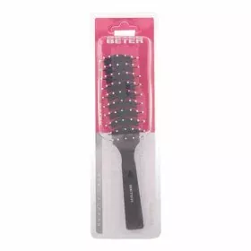 Detangling Hairbrush Red Kiss Kiss Rubberized Black Squared | Epamu | Beauty Shop - Parfums, Make-up & Essentials Epamu.eu