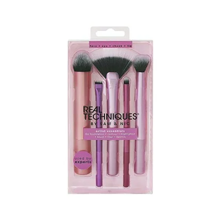 Set de Brochas de Maquillaje Artist Essentials Real Techniques Artist Essentials (5 pcs) 5 Piezas (5 Unidades) | Epamu.eu | Beauty Shop - Parfums, Make-up & Essentials Epamu.eu