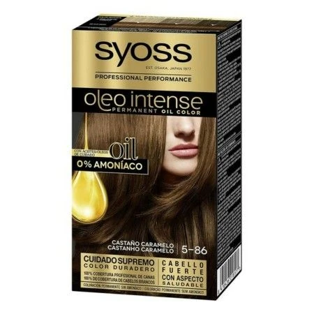 Tinte Permanente  Syoss Olio Intense Sin amoniaco Nº 5,86 Castaño Caramelo | Epamu | Beauty Shop - Parfums, Make-up & Essentials Epamu.eu