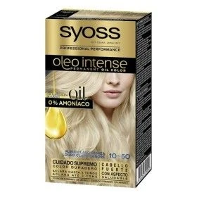 Teinture permanente Syoss Olio Intense Sans ammoniaque Nº 10,50 Blond Clair Cendré de Syoss, Coloration permanente - Réf : S0...