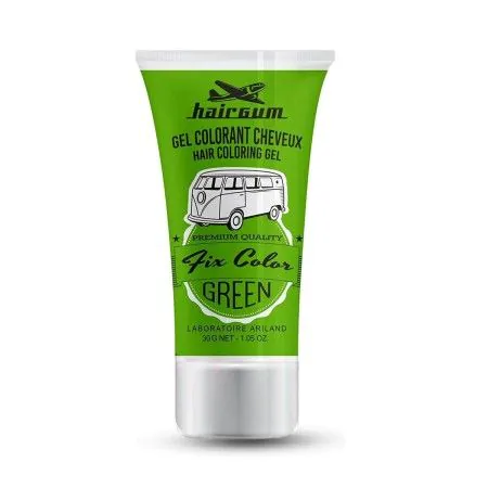 Coloração Não Permanente Hairgum Fix Color Verde Gel Fixador (30 ml) | Epamu | Beauty Shop - Parfums, Make-up & Essentials Epamu.eu