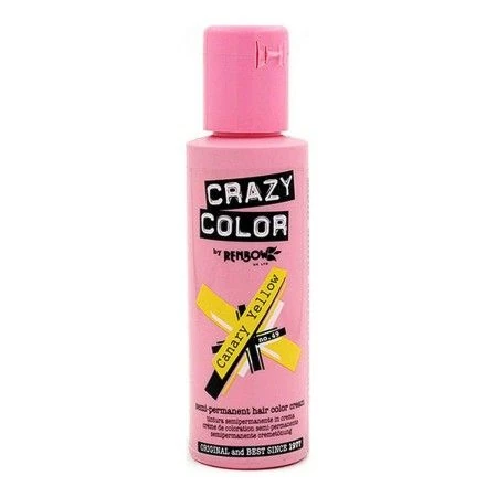 Semi-Permanent Tint Canary Yellow Crazy Color 21597 Nº 49 | Epamu | Beauty Shop - Parfums, Make-up & Essentials Epamu.eu