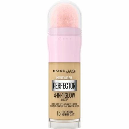 Fluid Makeup Basis Maybelline Instant Age Perfector Glow Nº 1,5 Light Medium 20 ml | Epamu | Beauty Shop - Parfums, Make-up & Essentials Epamu.eu