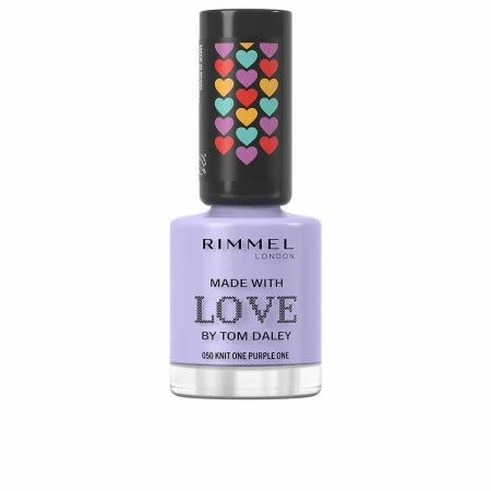 verniz de unhas Rimmel London Made With Love by Tom Daley Nº 050 Knit one purple one 8 ml | Epamu | Beauty Shop - Parfums, Make-up & Essentials Epamu.eu