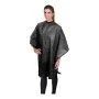 Hairdressing Cape Eurostil Black (130 x 112 cm) | Epamu.eu | Beauty Shop - Parfums, Make-up & Essentials Epamu.eu