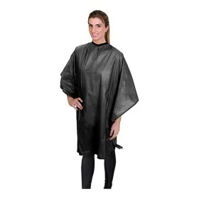 Hairdressing Cape Eurostil Black (130 x 112 cm) by Eurostil, Capes - Ref: S4255062, Price: 10,21 €, Discount: %