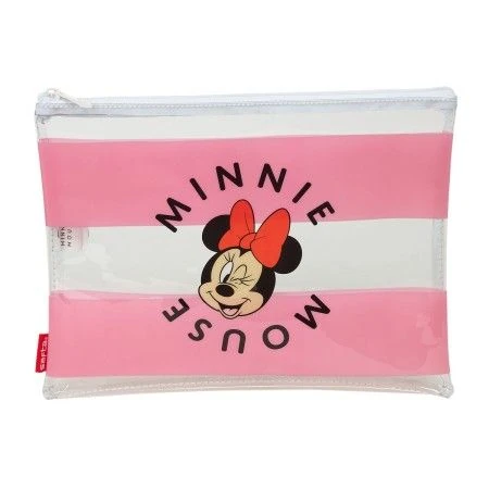 Bolsa Impermeable Minnie Mouse Beach Rosa Transparente | Epamu.eu | Beauty Shop - Parfums, Make-up & Essentials Epamu.eu