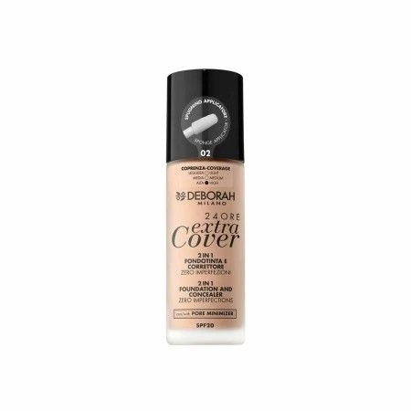 Crème Make-up Base 24 Ore Extra Cover Deborah 8009518333947 | Epamu | Beauty Shop - Parfums, Make-up & Essentials Epamu.eu