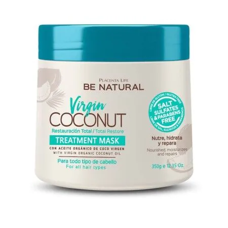 Restorative Hair Mask Be Natural Virgin Coconut 350 ml | Epamu.eu | Beauty Shop - Parfums, Make-up & Essentials Epamu.eu