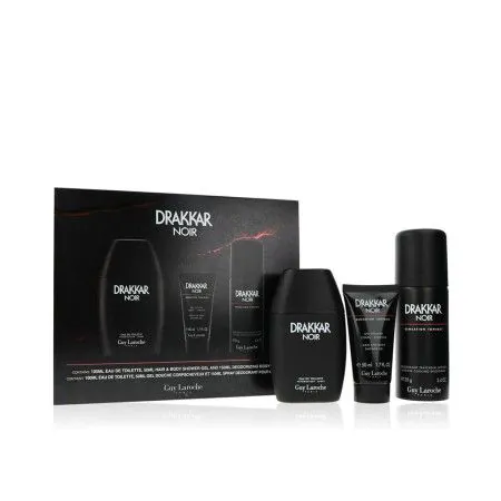 Conjunto de Perfume Homem Guy Laroche DRAKKAR NOIR EDT 3 Peças | Epamu | Beauty Shop - Parfums, Make-up & Essentials Epamu.eu