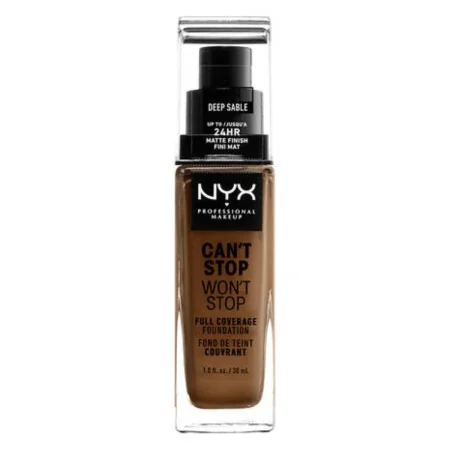 Base de Maquillaje Cremosa NYX Can't Stop Won't Stop Deep Sable (30 ml) | Epamu | Beauty Shop - Parfums, Make-up & Essentials Epamu.eu