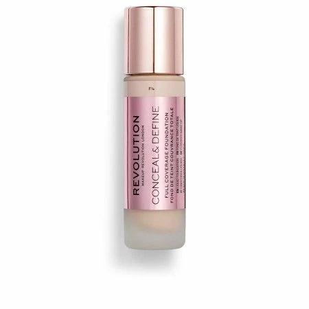 Base de Maquillaje Fluida Revolution Make Up Conceal & Define F4 (23 ml) | Epamu | Beauty Shop - Parfums, Make-up & Essentials Epamu.eu