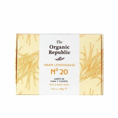 Stück Seife The Organic Republic Nº 20 Warm Lemongrass 100 g | Epamu | Beauty Shop - Parfums, Make-up & Essentials Epamu.eu