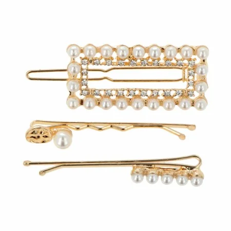 Bun hairpins Inca  Golden Beads 3 Pieces | Epamu | Beauty Shop - Parfums, Make-up & Essentials Epamu.eu