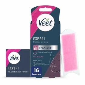 Facial Hair Removal Strips Veet Expert (16 Units) by Veet, Wax hair removal - Ref: S05115515, Price: 5,98 €, Discount: %