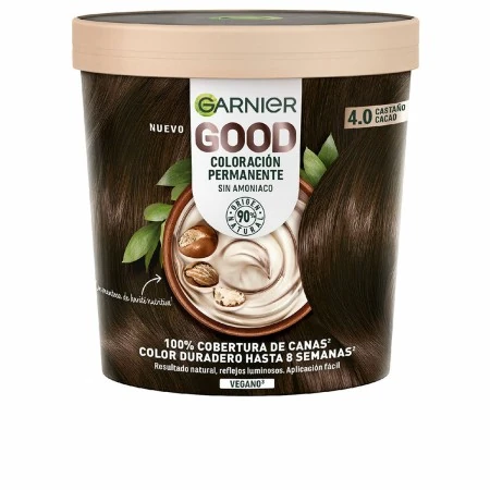 Tinte Permanente Garnier Good Cocoa Castaño Nº 4.0 (1 unidad) | Epamu | Beauty Shop - Parfums, Make-up & Essentials Epamu.eu