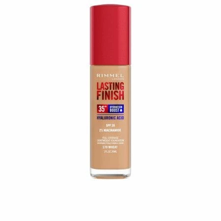 Base de Maquillaje Fluida Rimmel London Lasting Finish Nº 200 Soft Beige Spf 20 30 ml | Epamu | Beauty Shop - Parfums, Make-up & Essentials Epamu.eu