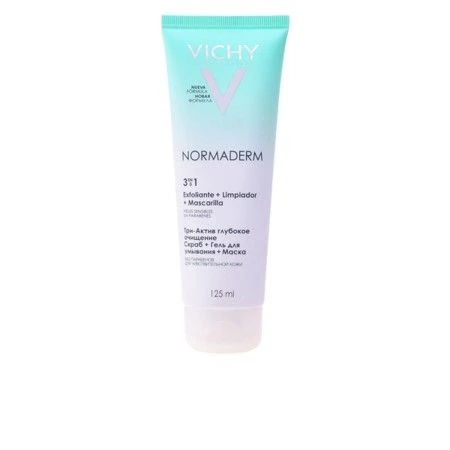 Facial Scrub 3-in-1 NORMADERM Vichy (125 ml) | Epamu | Beauty Shop - Parfums, Make-up & Essentials Epamu.eu