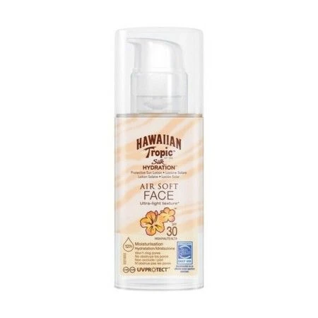 Facial Sun Cream Silk Air Soft Hawaiian Tropic Silk Air Soft Face Spf 30 50 ml Spf 30 | Epamu.eu | Beauty Shop - Parfums, Make-up & Essentials Epamu.eu