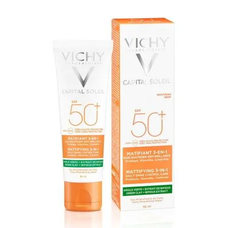 Crema Viso Vichy Capital Soleil Pelle sensibile 50 ml Spf 50 SPF 50+ | Epamu | Beauty Shop - Parfums, Make-up & Essentials Epamu.eu