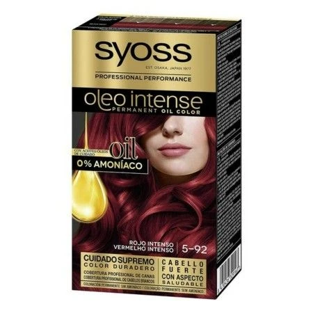 Tinte Permanente  Syoss Olio Intense Sin amoniaco Nº 5,92 Rojo Intenso | Epamu | Beauty Shop - Parfums, Make-up & Essentials Epamu.eu