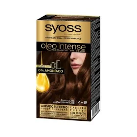 Dauerfärbung Syoss Olio Intense Ohne Ammoniak Nº 4,18 Schokolade von Syoss, Farben - Ref: S0585359, Preis: 8,06 €, Rabatt: %