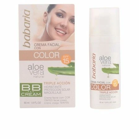 Hydrating Cream with Colour Babaria Spf 15 Aloe Vera (50 ml) | Epamu | Beauty Shop - Parfums, Make-up & Essentials Epamu.eu