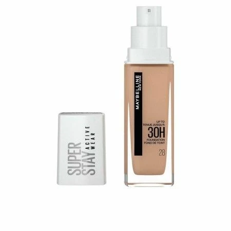 Base de Maquilhagem Fluida Maybelline Superstay Activewear 30 h Foundation 28 Soft Beige (30 ml) | Epamu.eu | Beauty Shop - Parfums, Make-up & Essentials Epamu.eu