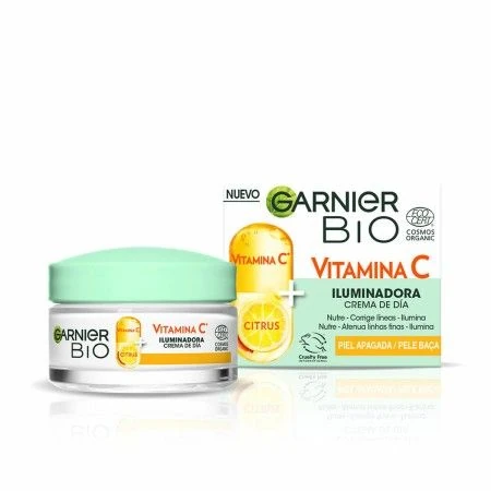 Crema Iluminadora Garnier BIO Vitamina C (50 ml) | Epamu.eu | Beauty Shop - Parfums, Make-up & Essentials Epamu.eu