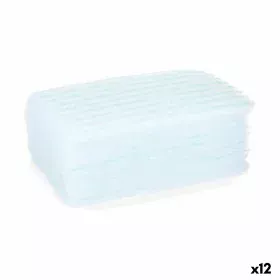 Body Sponge Soap Blue White 19,5 x 12 x 1,5 cm (12 Units) by Berilo, Sponges - Ref: S3622438, Price: 19,98 €, Discount: %