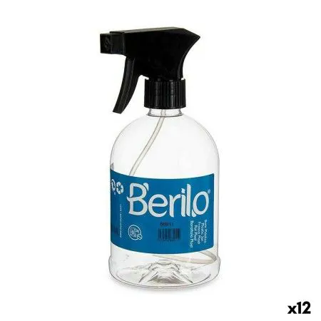 Bottiglia per nebulizzare Nero Trasparente Plastica 500 ml (12 Unità) | Epamu.eu | Beauty Shop - Parfums, Make-up & Essentials Epamu.eu