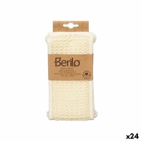 Body Sponge With handles White 20 x 3 x 11 cm (24 Units) by Berilo, Sponges - Ref: S3629472, Price: 39,98 €, Discount: %