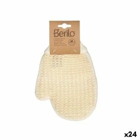 Gant de toilette Blanc Beige (24 Unités) de Berilo, Gants exfoliants - Réf : S3629474, Prix : 36,34 €, Remise : %