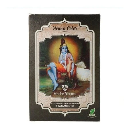 Coloración Semipermanente Radhe Shyam Castaño Oscuro Henna En polvo (100 g) | Epamu | Beauty Shop - Parfums, Make-up & Essentials Epamu.eu