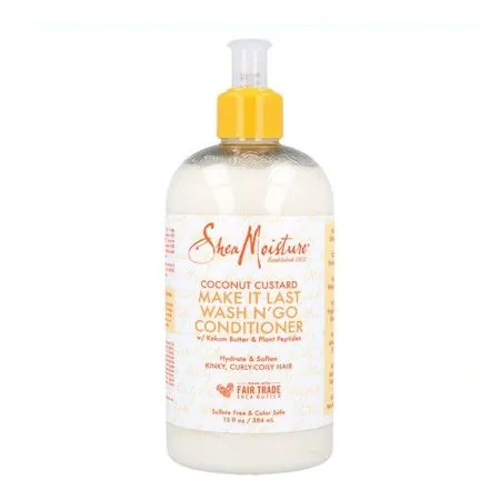 Condicionador Shea Moisture Coconut Custard Wash N'Go Shea Moisture (384 ml) | Epamu.eu | Beauty Shop - Parfums, Make-up & Essentials Epamu.eu