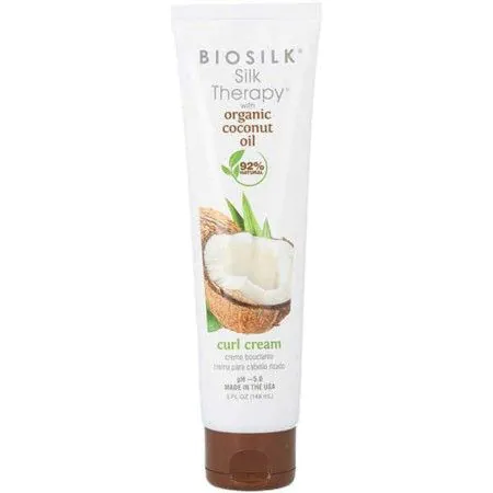 Crema Styling Farouk Biosilk Silk Therapy Coconut Oil Capelli Ricci (148 ml) | Epamu | Beauty Shop - Parfums, Make-up & Essentials Epamu.eu