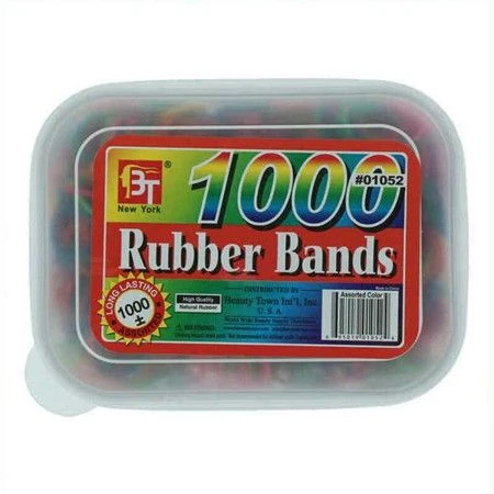 Rubber Hair Bands Beauty Town Assorted/Multi (1000 uds) | Epamu | Beauty Shop - Parfums, Make-up & Essentials Epamu.eu