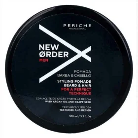 Crema de Peinado Periche Men St Pomade Beard & Hair (100 ml) de Periche, Cuidado del pelo y del cuero cabelludo - Ref: S42527...