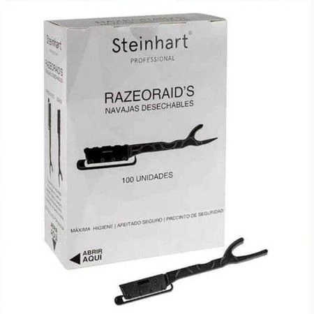 Razor Shells Steinhart Razeoraid's Disposable Black 100 Units (100 uds) | Epamu.eu | Beauty Shop - Parfums, Make-up & Essentials Epamu.eu