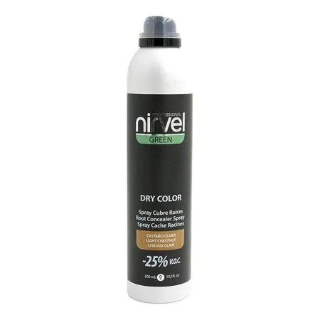 Ansatzspray für graues Haar Green Dry Color Nirvel Green Dry Kastanie hell (300 ml) | Epamu | Beauty Shop - Parfums, Make-up & Essentials Epamu.eu