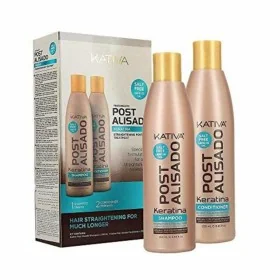 Schampoo + Balsamo Keratin Kit Kativa Post Alisado (2 uds) di Kativa, Shampoo e balsami - Rif: S4255302, Prezzo: 10,65 €, Sco...