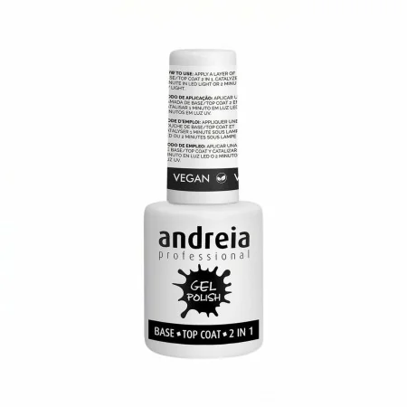 Esmalte de uñas Andreia Gel Polish Base Top Coat 2 en 1 (10,5 ml) | Epamu | Beauty Shop - Parfums, Make-up & Essentials Epamu.eu