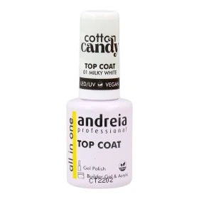 Fixador de Esmalte de Unhas Andreia Cotton Candy Top Coat Nº 01 Milky White 10,5 ml de Andreia, Camada superior - Ref: S42611...