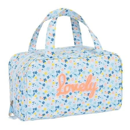 Neceser Escolar Moos Lovely Azul claro (31 x 14 x 19 cm) | Epamu | Beauty Shop - Parfums, Make-up & Essentials Epamu.eu